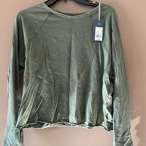 NWT- cropped long sleeve